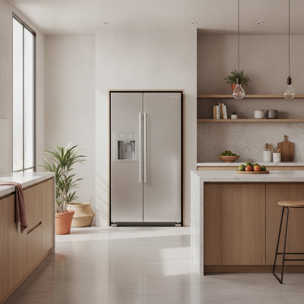 Réfrigérateur Combiné Inox 1/2